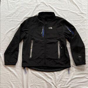 The North Face Apex Bionic Black  Soft Shell Fleece Mock Neck Mens Large